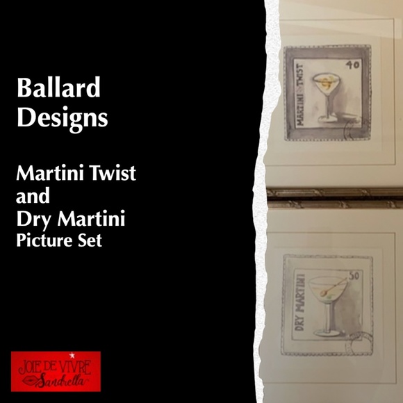 Ballard Designs Martini Picture Set - Picture 1 of 5